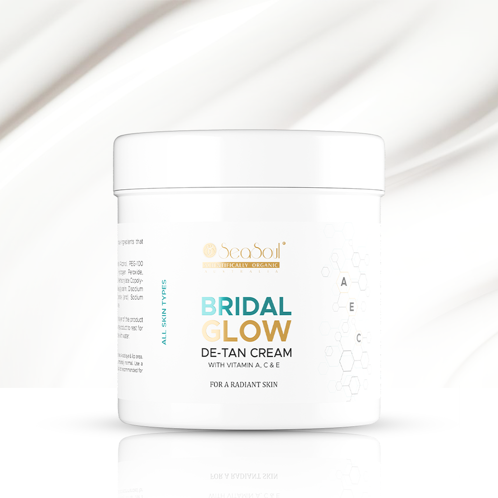 Seasoul Bridal Glow De-Tan Cream | For Instant Radiance & Even Skin Tone | With Vitamin C, Retinol & Skin Brightening Actives (500gm)