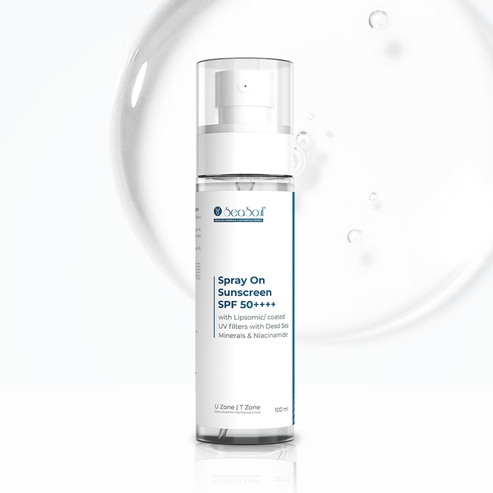Seasoul Ultra Sheer Body Mist Sunscreen Spray SPF 50 With Dead Sea Minierals & Niacinamide (100g)