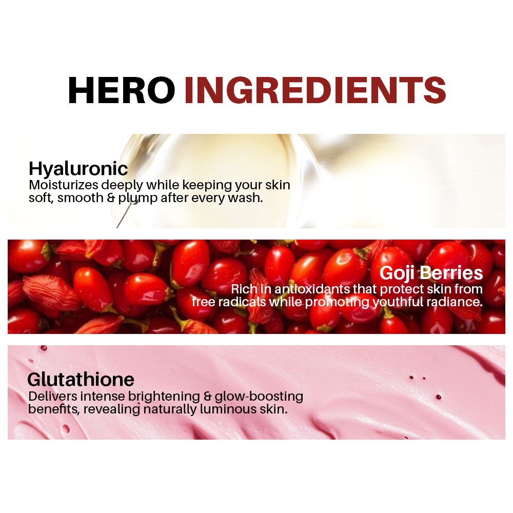 Azevita Goji Brightening Face Wash (100ml)