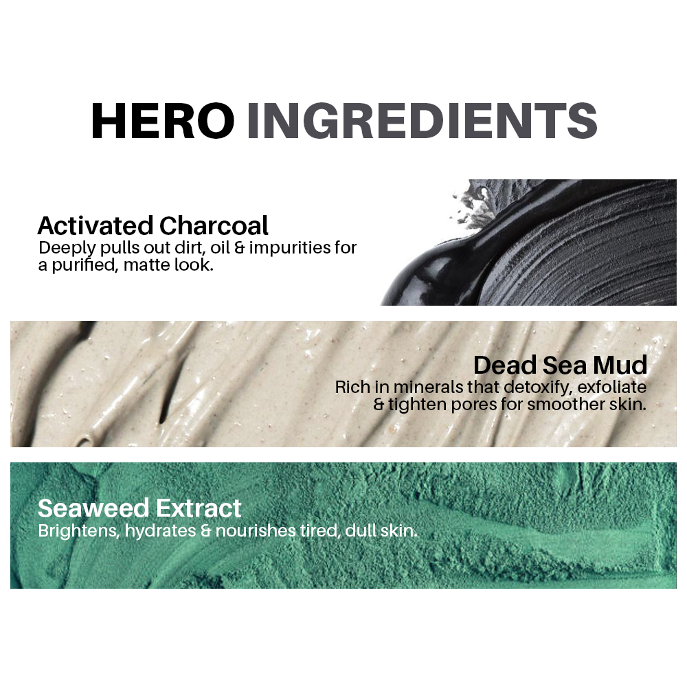 Seasoul Peel-Off Mask Activated Charcoal & Dead Sea Mud (20g)