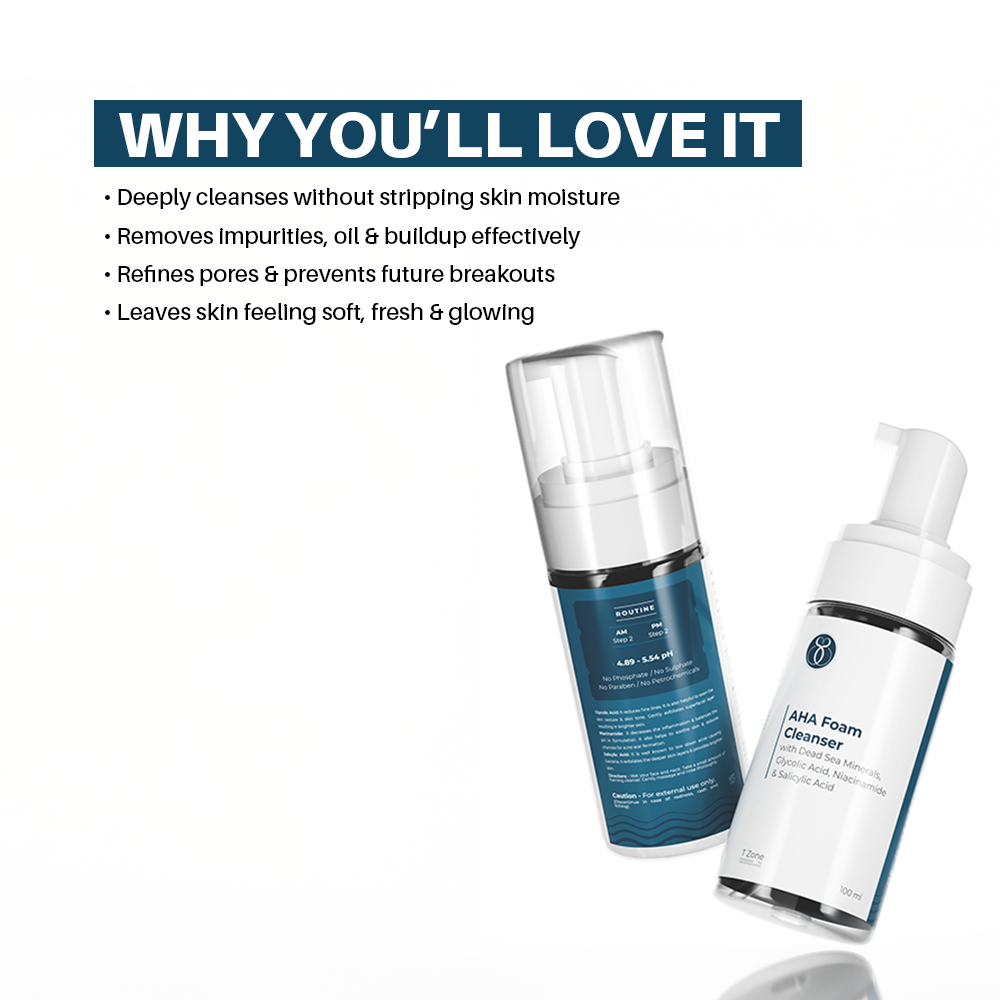 Seasoul AHA Foam Cleanser With Dead Sea Minerals & Glycolic Acid.
