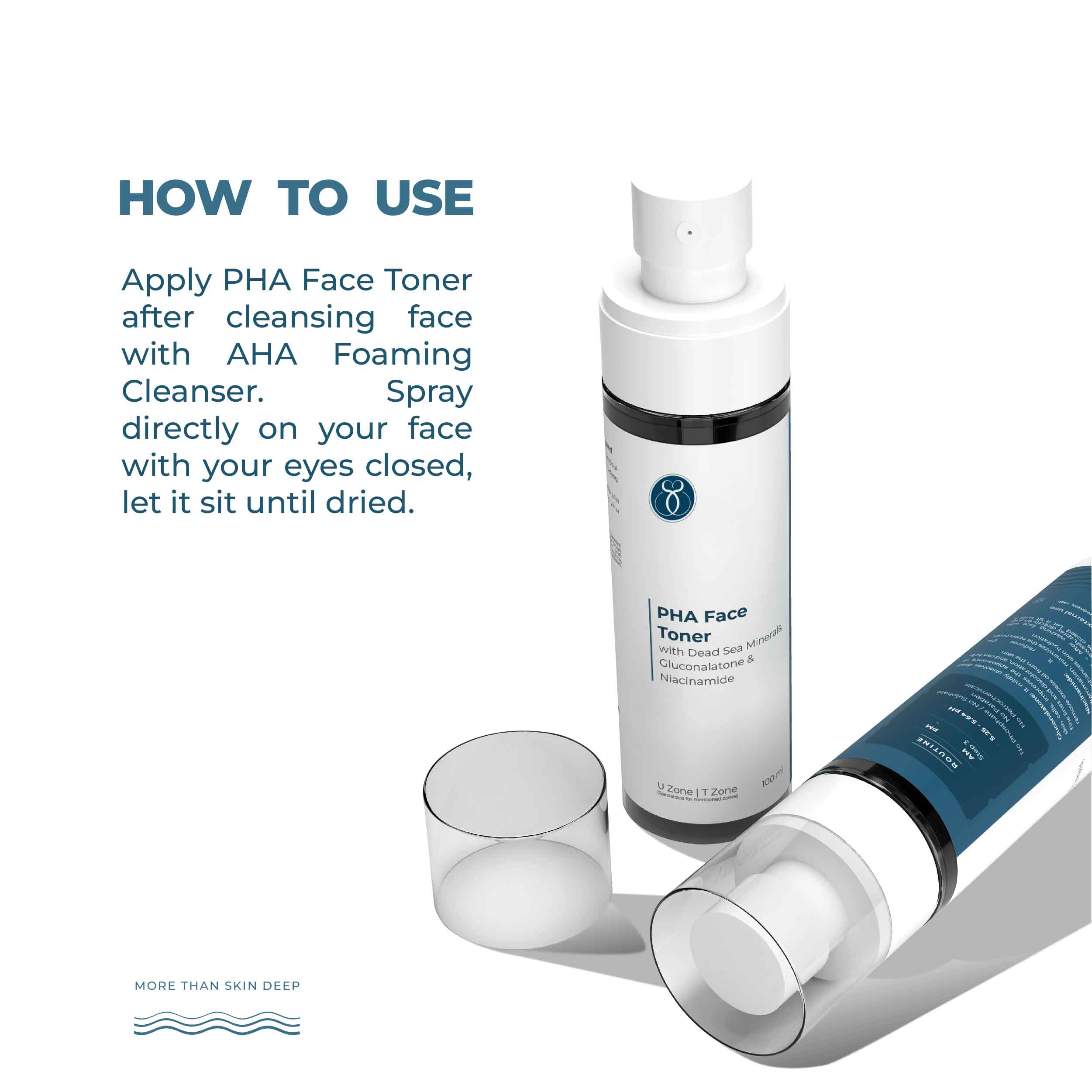 Seasoul PHA Face Toner With Dead Sea Minerals , Gluconalatone & Niacinamide (100ml)