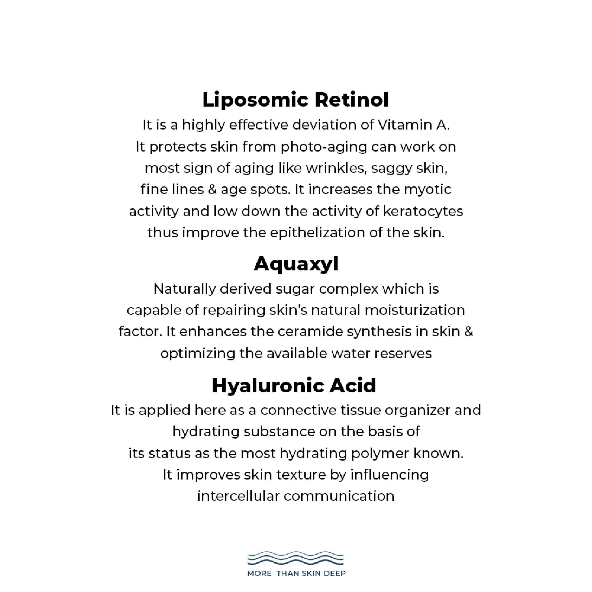 Seasoul Anti-Ageing Night Cream with Dead Sea Minerals, Liposomal Retinol, Aquaxyl & Hyaluronic Acid (50g)