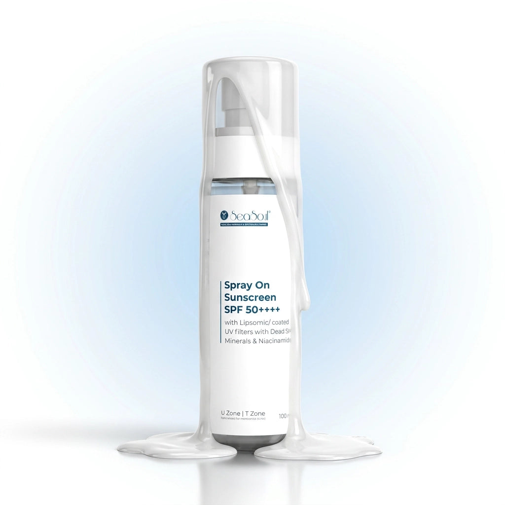 Seasoul Ultra Sheer Body Mist Sunscreen Spray SPF 50 With Dead Sea Minierals & Niacinamide (100g)