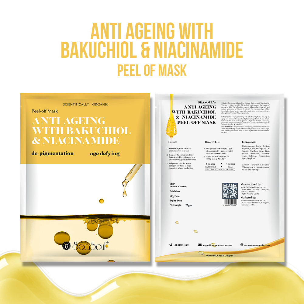 Seasoul Peel-Off Mask Anti-Ageing With Bakuchiol & Niacinamide