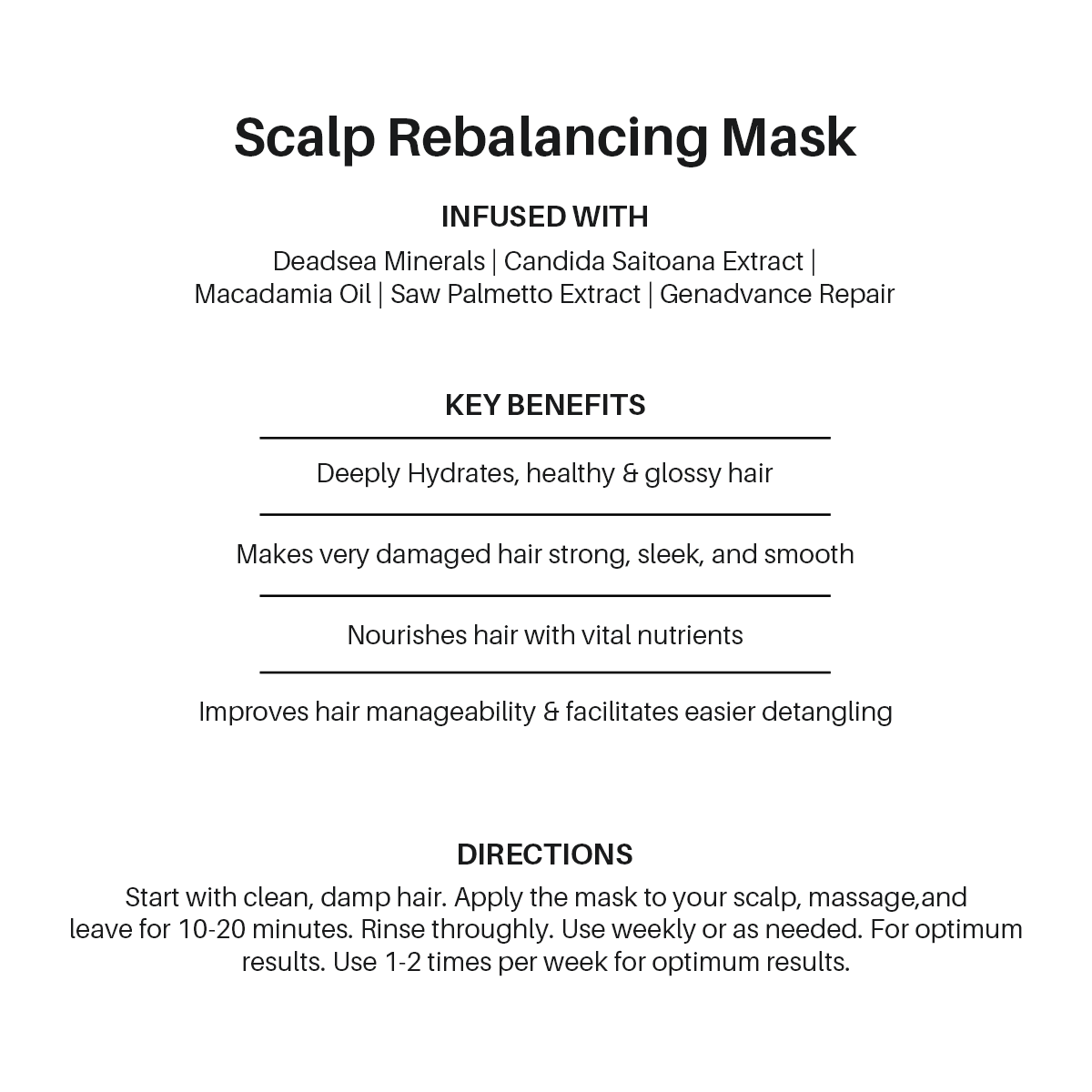 Scalp Rebalancing Mask