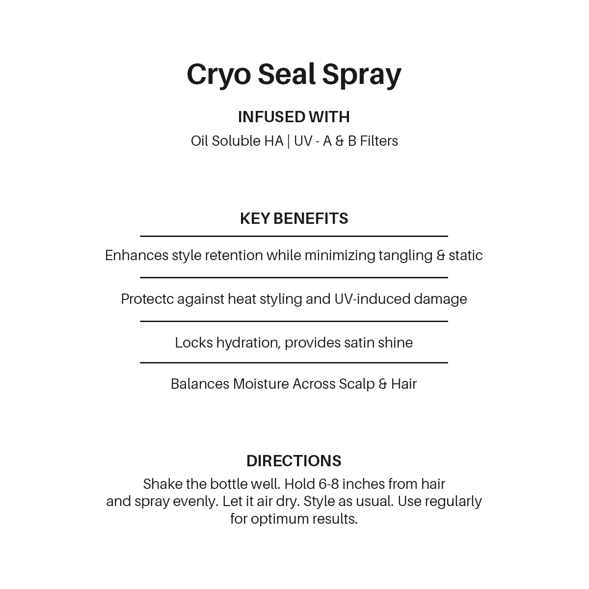 Cryo Seal Spray (150ml)