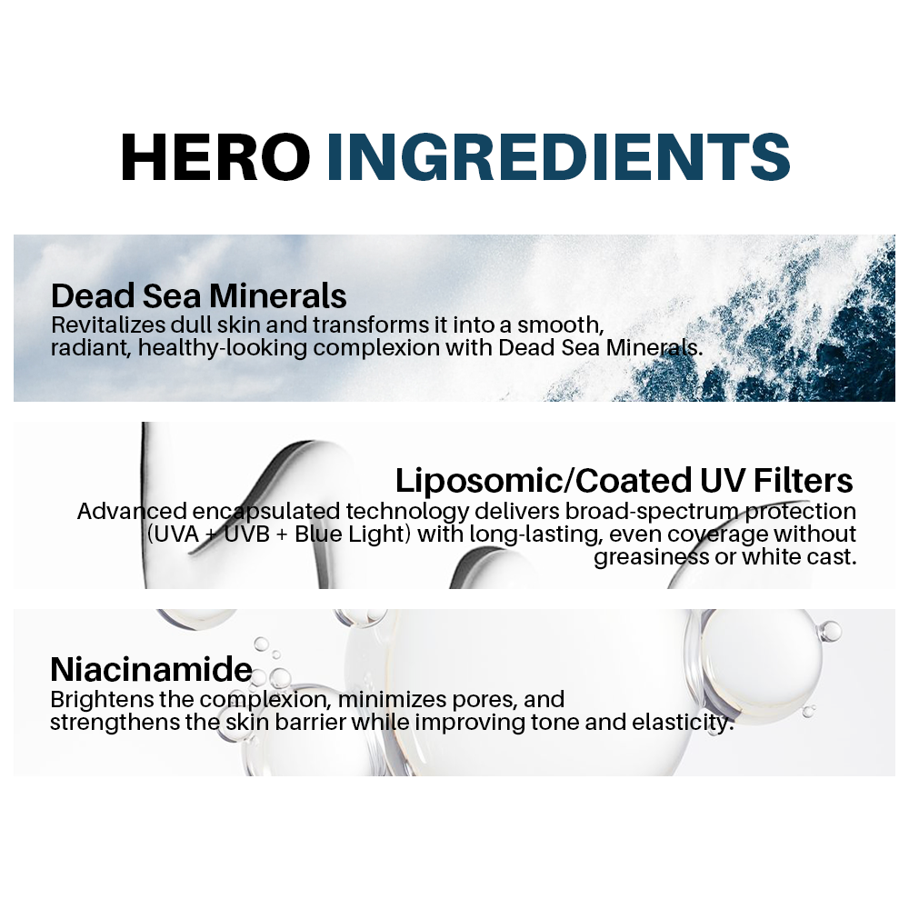 Seasoul Ultra Sheer Body Mist Sunscreen Spray SPF 50 With Dead Sea Minierals & Niacinamide (100g)