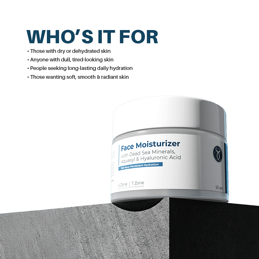 Seasoul Hydrating Face Moisturiser With Dead Sea Minerals,Aquaxyl & Hyaluronic Acid (50g)