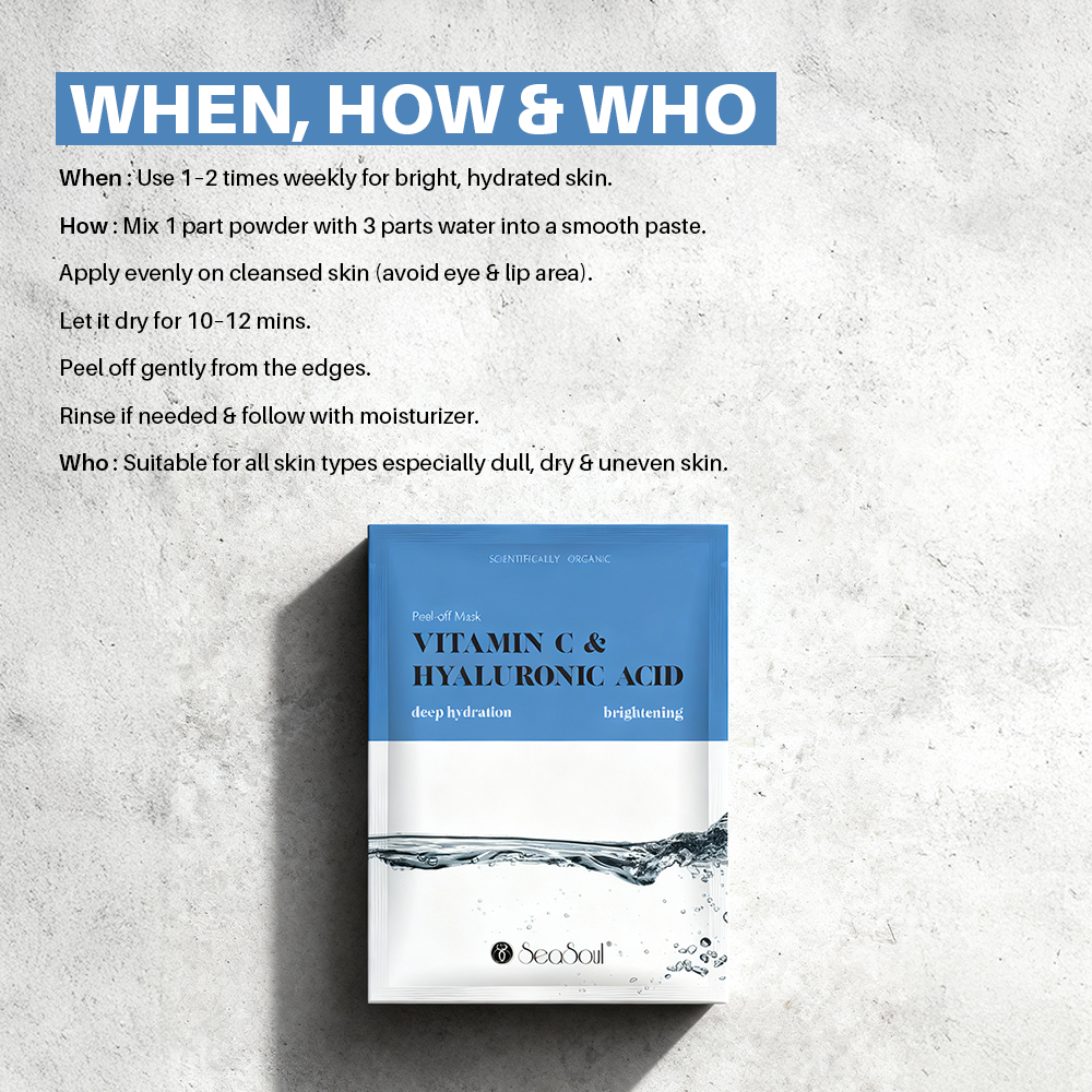 Seasoul Peel-Off Mask Vitamin C & Hyaluronic Acid (20g)