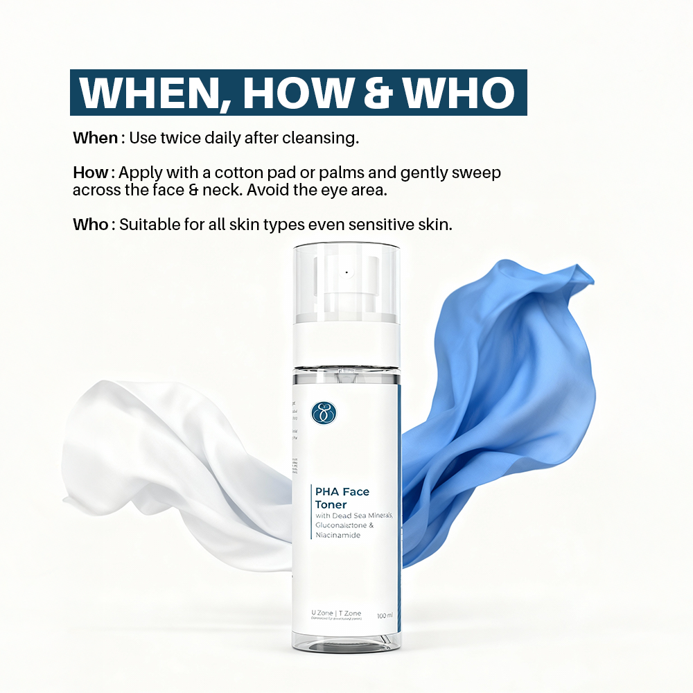 Seasoul PHA Face Toner With Dead Sea Minerals , Gluconalatone & Niacinamide (100ml)