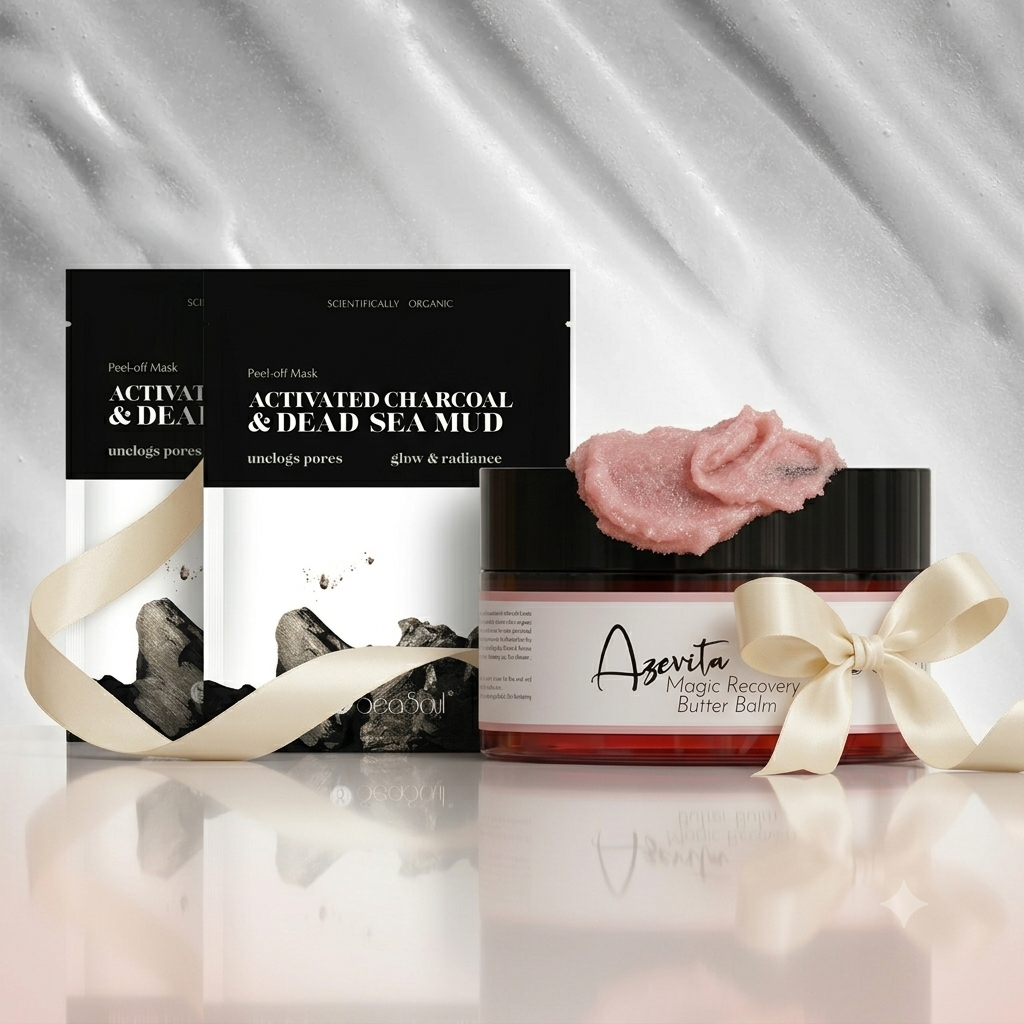 2 Charcoal Masks + Butter balm