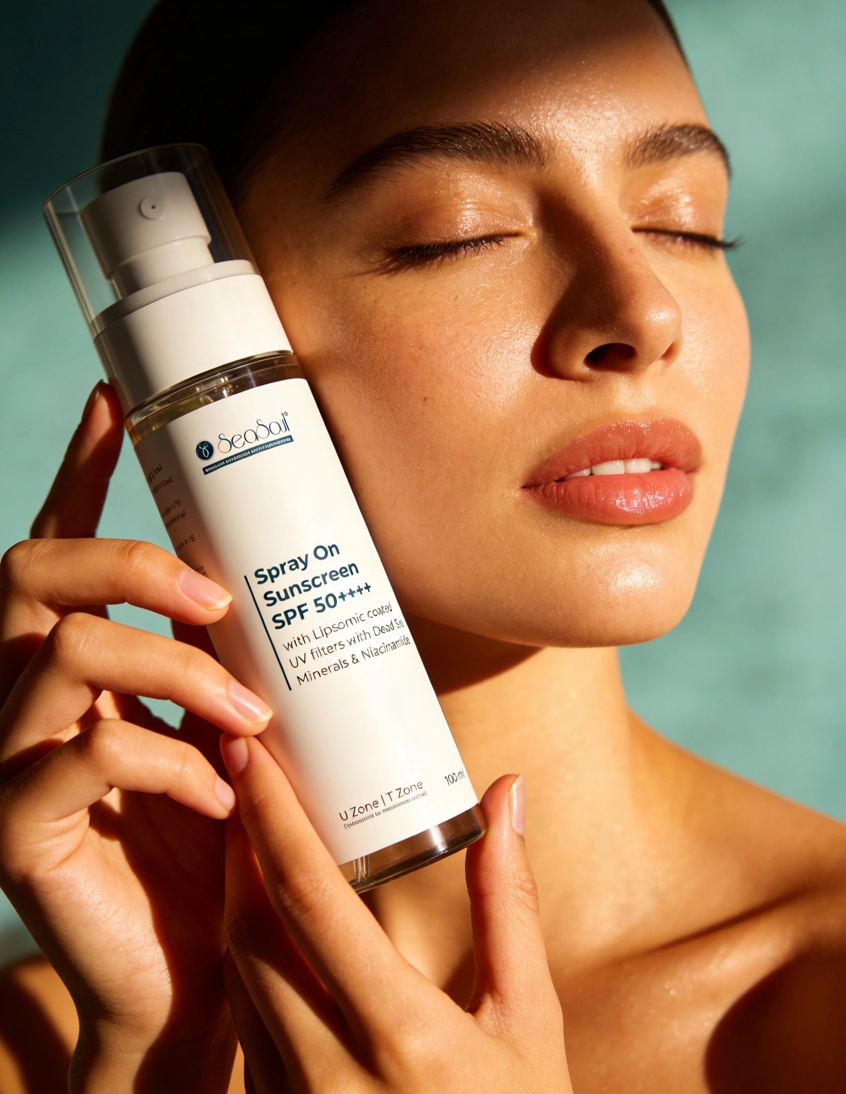 Seasoul Ultra Sheer Body Mist Sunscreen Spray SPF 50 With Dead Sea Minierals & Niacinamide (100g)
