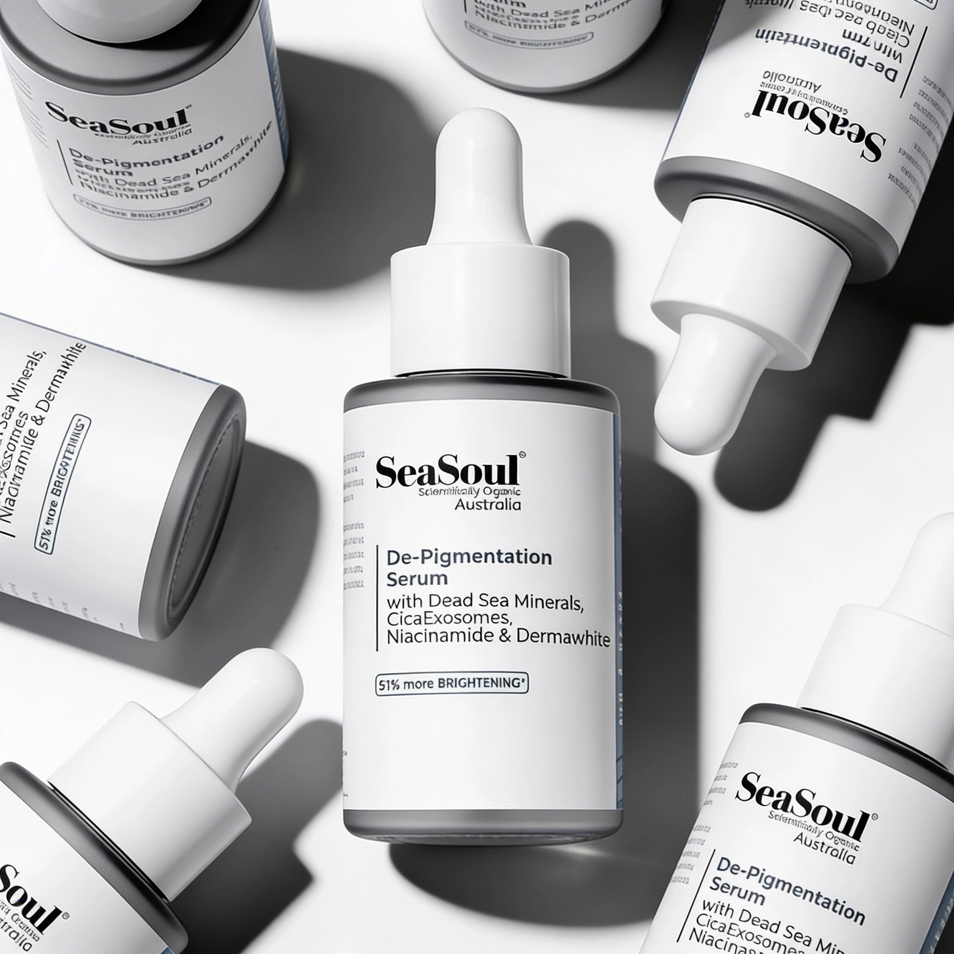 Seasoul De-Pigmentation Serum with Dead Sea Minerals, Cica Exosomes, Niacinamide & Dermawhite(30ml)