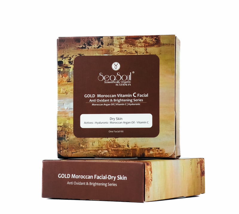 GOLD Moroccan Facial-Dry Skin Pack of 6