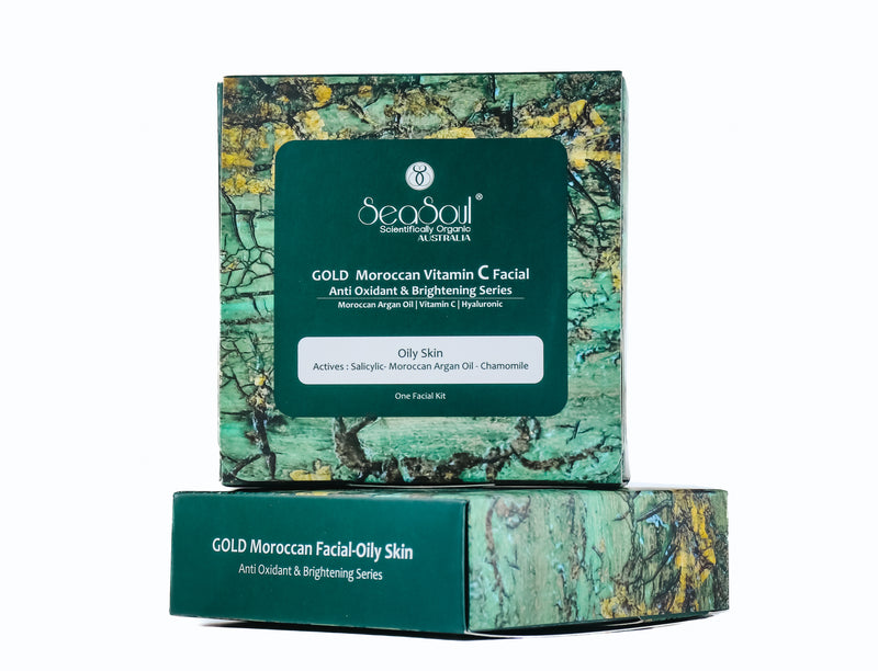 Seasoul GOLD Moroccan Facial-Oily Skin - Oily Skin Pack of 6